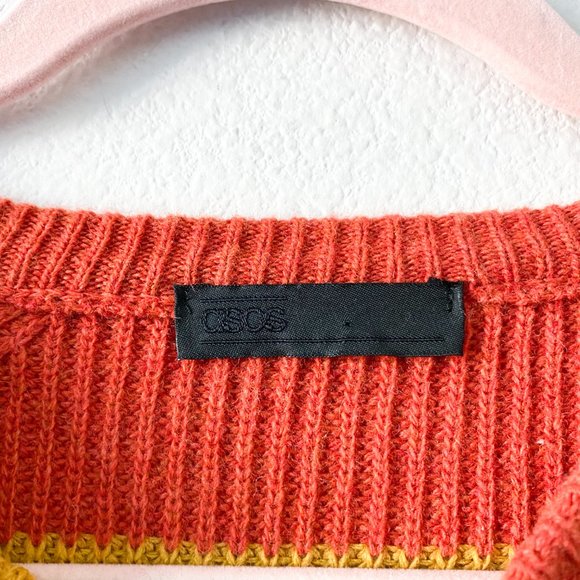 *SOLD* ASOS Striped Colorful Sweater Men's - Picture 4 of 8